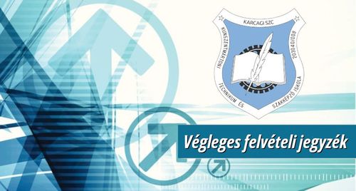 Végleges felvételi jegyzék